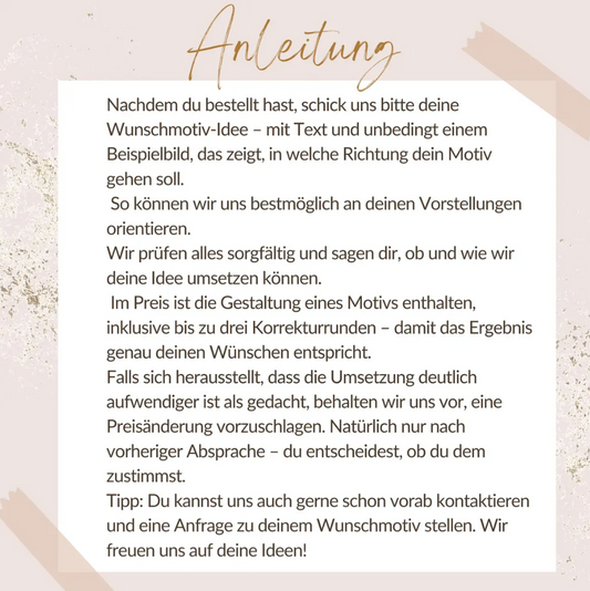 Individuelles Wunschmotiv – personalisierte Grafik als PNG & SVG | Digitales Design mit Korrekturen | Wunschillustration erstellen lassen