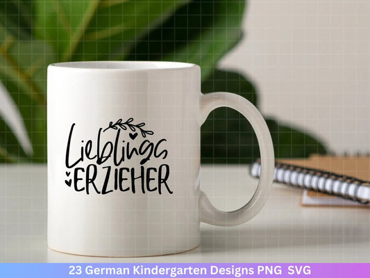 Deutsche Erzieherin Plotterdatei Svg - Erzieher Svg - Kindergarten Abschied Svg - Danke Svg - Cricut Silhouette Vielen Dank Clipart Geschenk