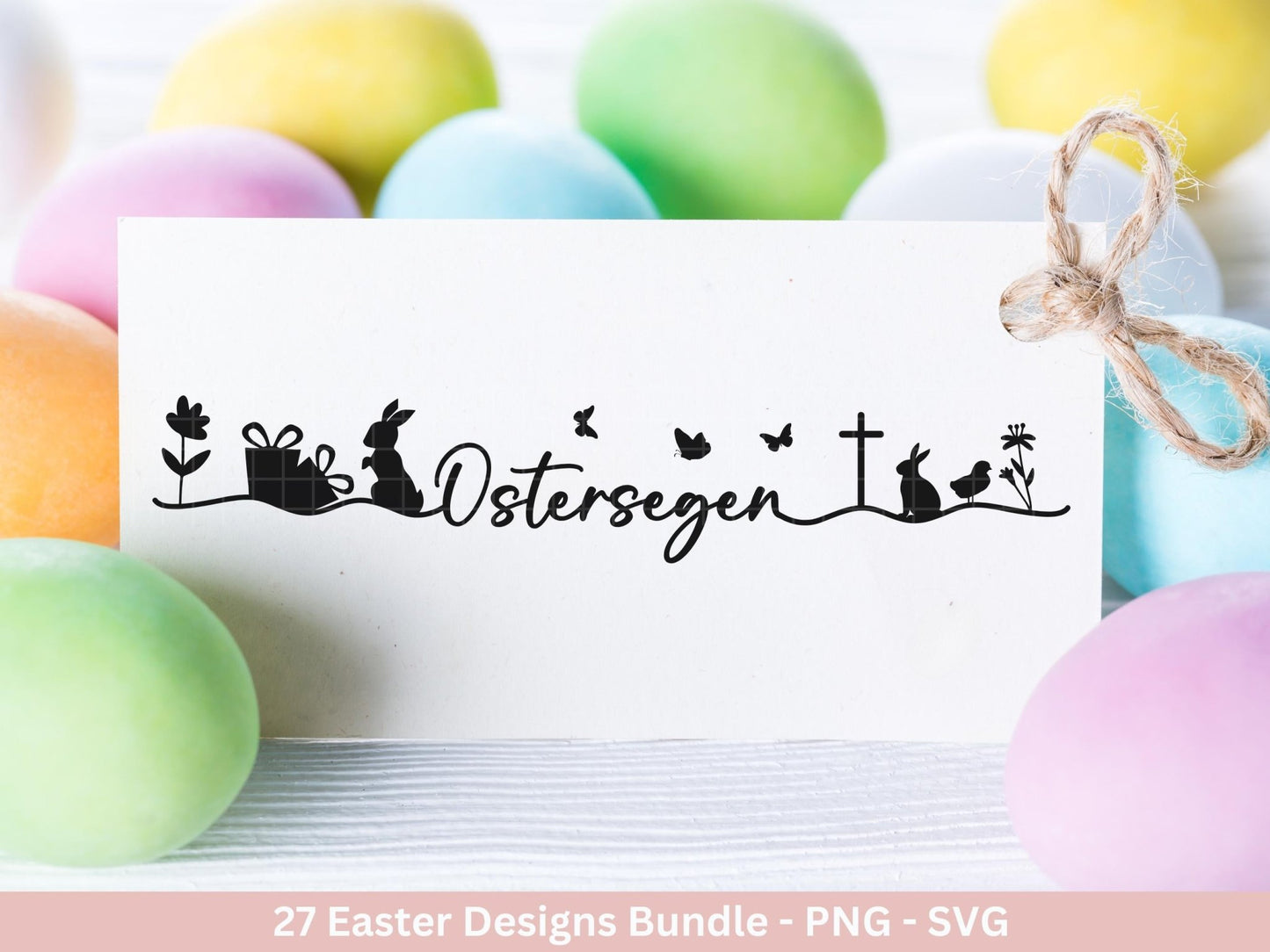 Deutsche Ostern Plotterdatei Bundle svg - Ostern Designs deutsch - Ostern Cricut Silhouette - Ostern Schriftzüge - Digistamp Ostern - EmidaDesign