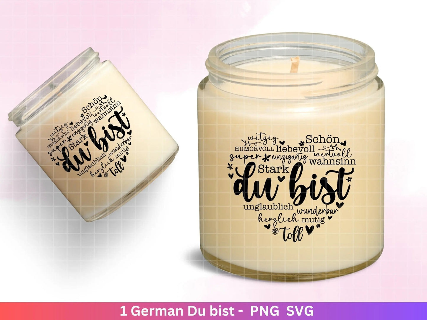 Deutsche Plotterdatei Herz Du bist - Plotterdatei Muttertag svg - Herz svg - Deutsche Sprüche svg - Plotterdatei Geburtstag - Cricut Datei