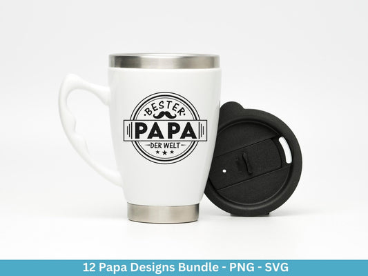 Deutsche Plotterdatei Papa - Vatertagsgeschenk - Papa svg - Deutsche Sprüche Svg - Familie Svg - Cricut svg - Laserdatei Papa - Geschenk Papa - EmidaDesign