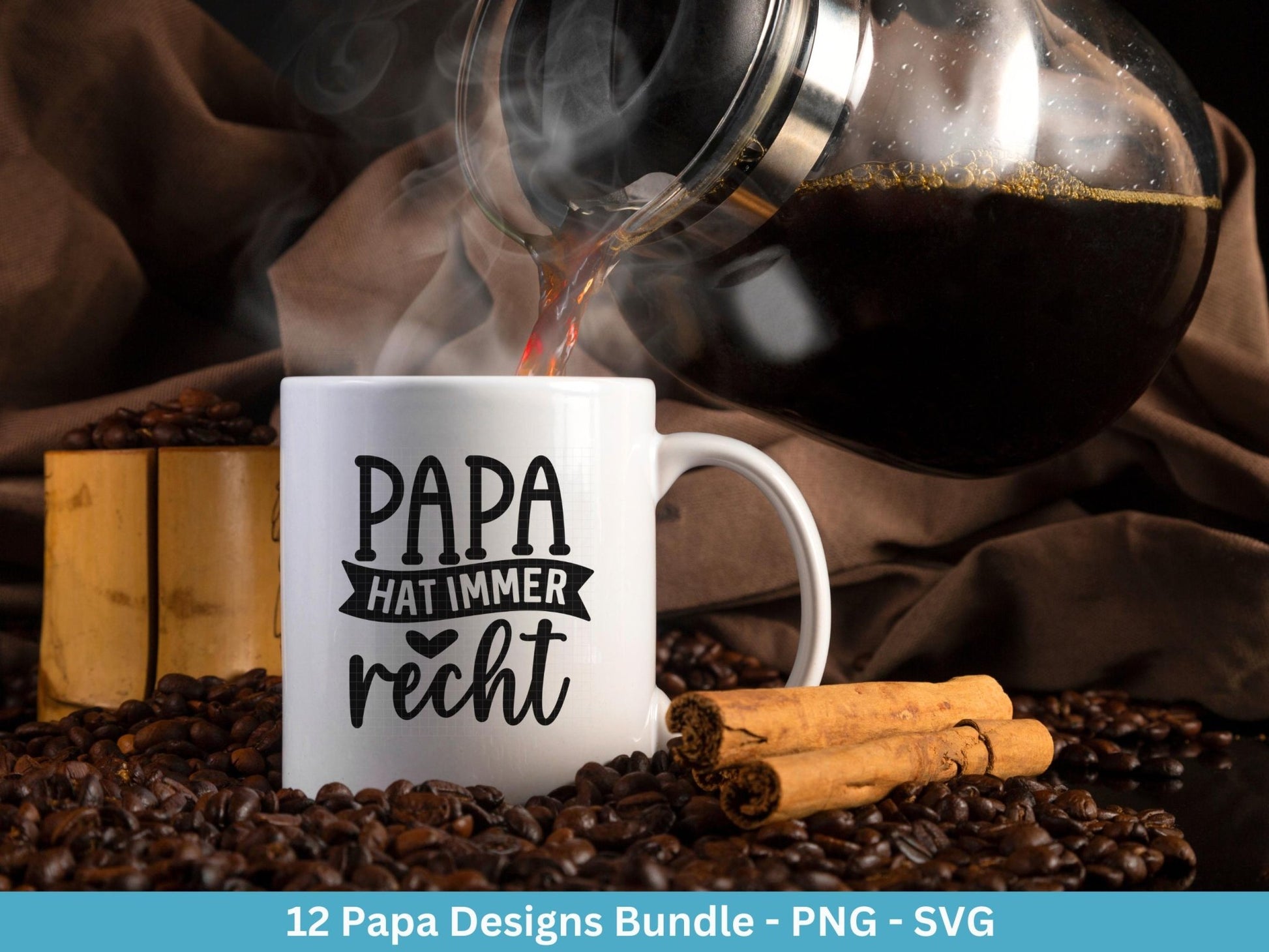 Deutsche Plotterdatei Papa - Vatertagsgeschenk - Papa svg - Deutsche Sprüche Svg - Familie Svg - Cricut svg - Laserdatei Papa - Geschenk Papa - EmidaDesign