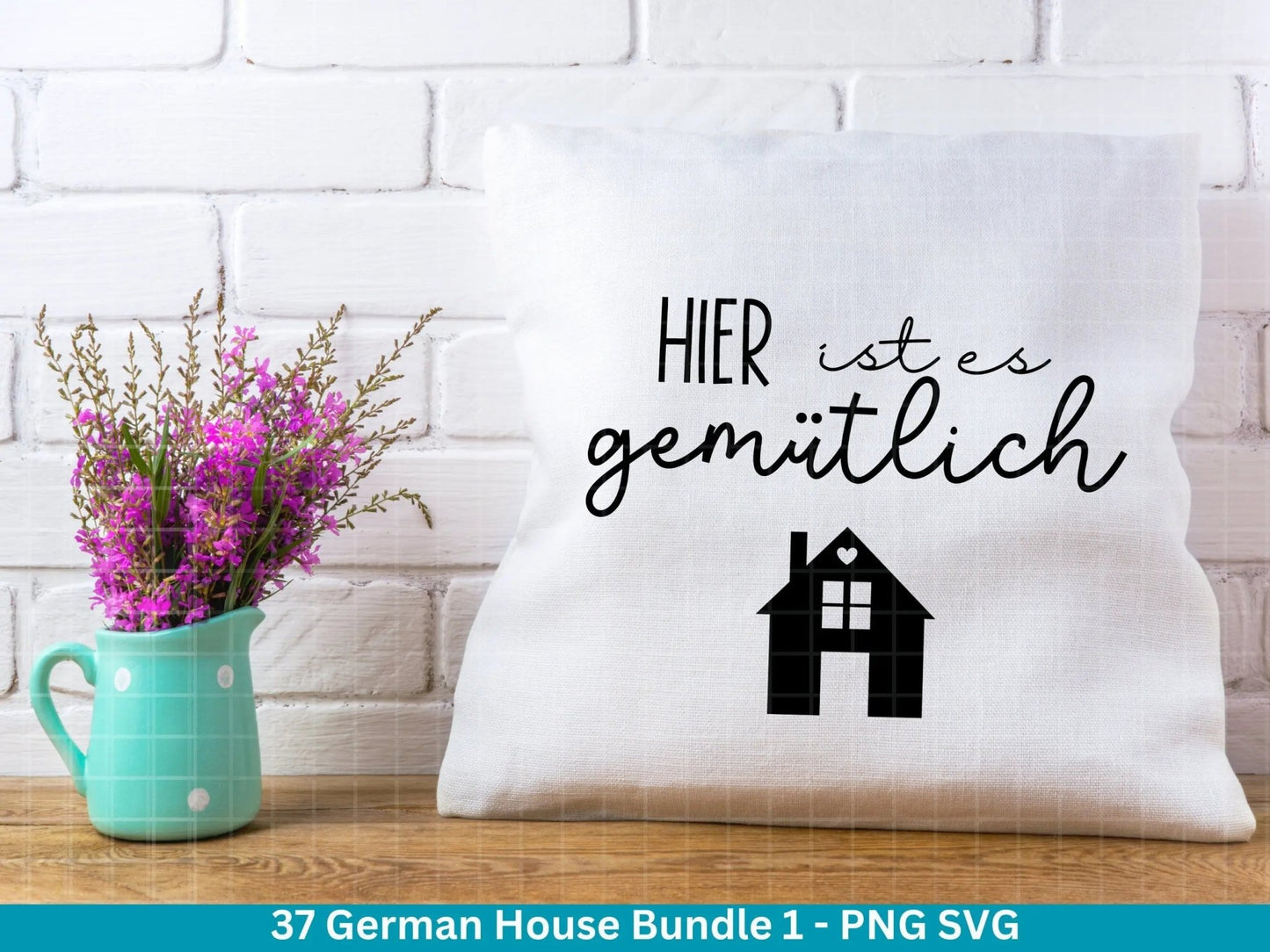 German Weihnachten Häuser Plotterdateien Svg Png - Plotterdatei Home - Zuhause Schriftzüge Silhouette Cricut Download - Home Bundle