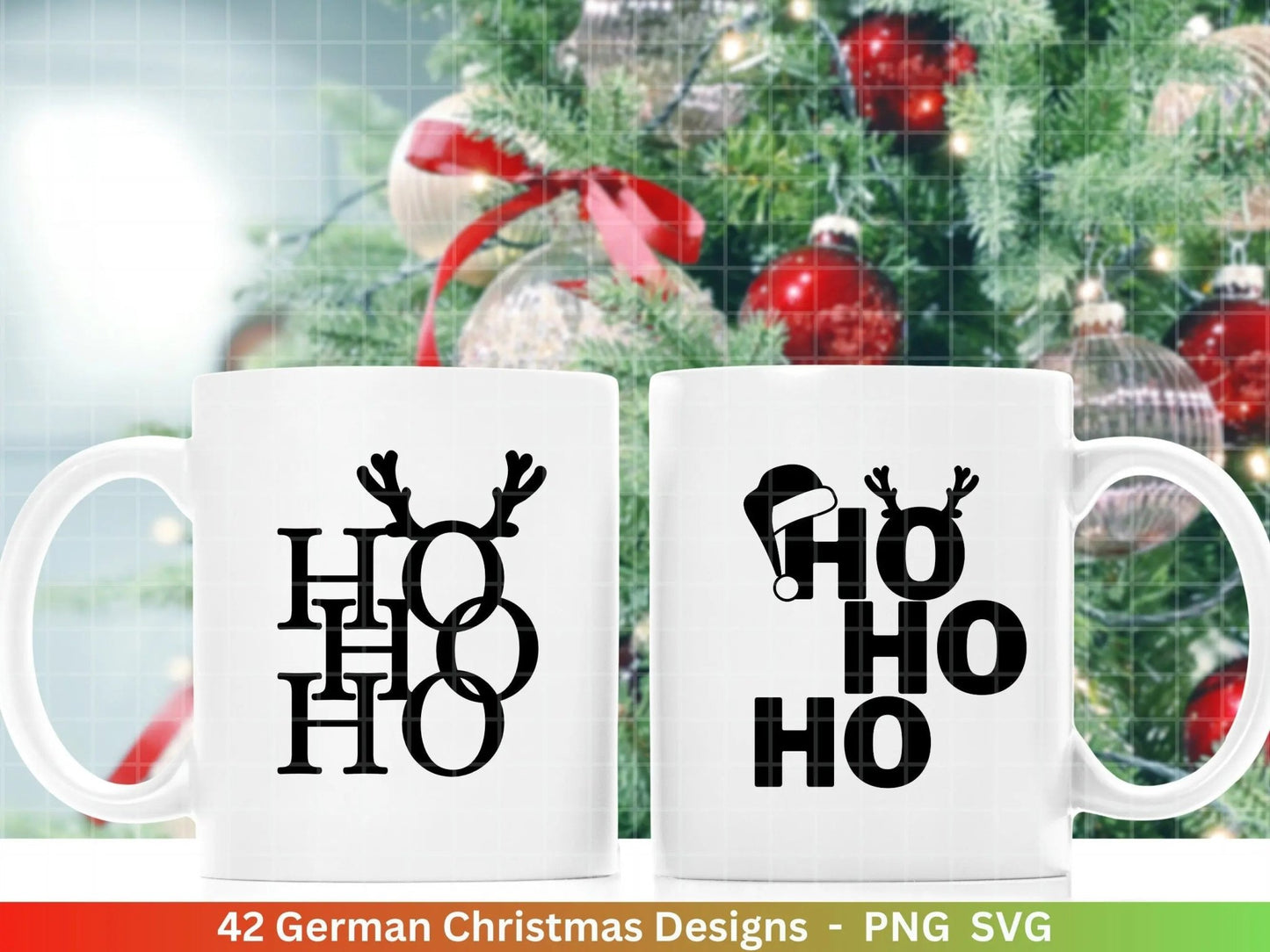 Frohe Weihnachten Plotterdatei Svg Png - Plotterdatei Weihnachten - Schriftzüge Weihnachten deutsch - Silhouette Cricut Download - Ho Ho Ho