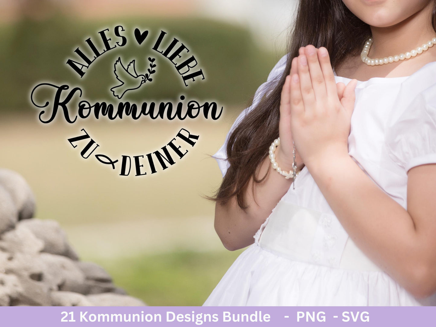 Plotterdatei Kommunion - Kommuniongeschenk - Einladung Kommunion - Laserdatei Kommunion - Kommunion Svg - Kommunion Deko - Taufe Svg Cricut