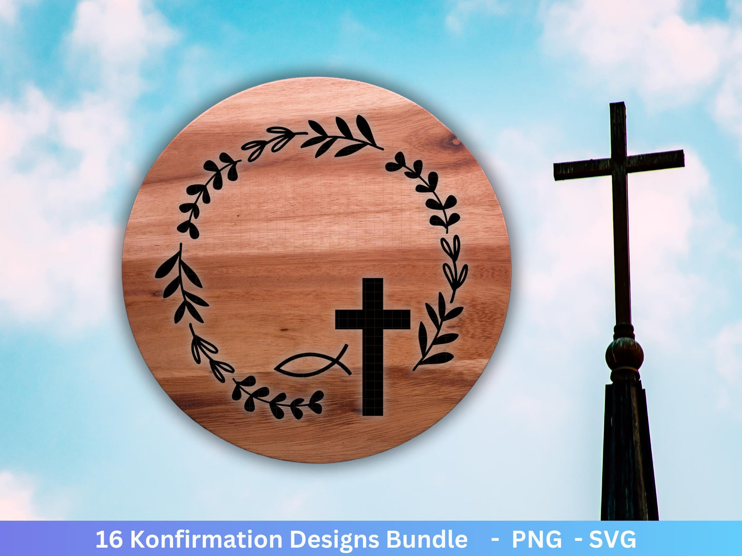 Plotterdatei Konfirmation - Konfirmationsgeschenke - Einladung Konfirmation - Laserdatei Konfirmation - Konfirmation Svg - Konfirmation Deko