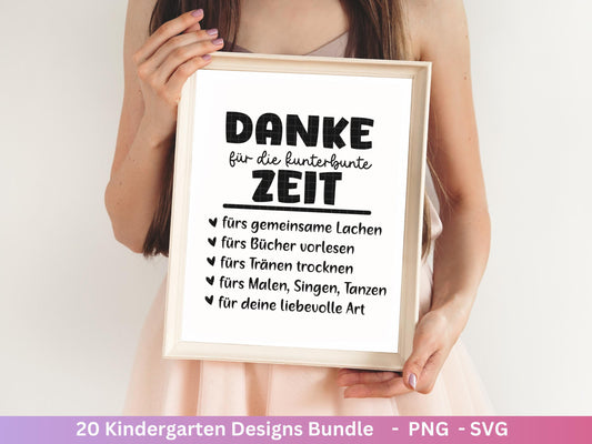 Plotterdatei Erzieherin - Erzieher Svg - Kindergarten Abschied Svg - Danke Svg - Cricut Silhouette - Erzieherin Geschenk - Deutsche Sprüche