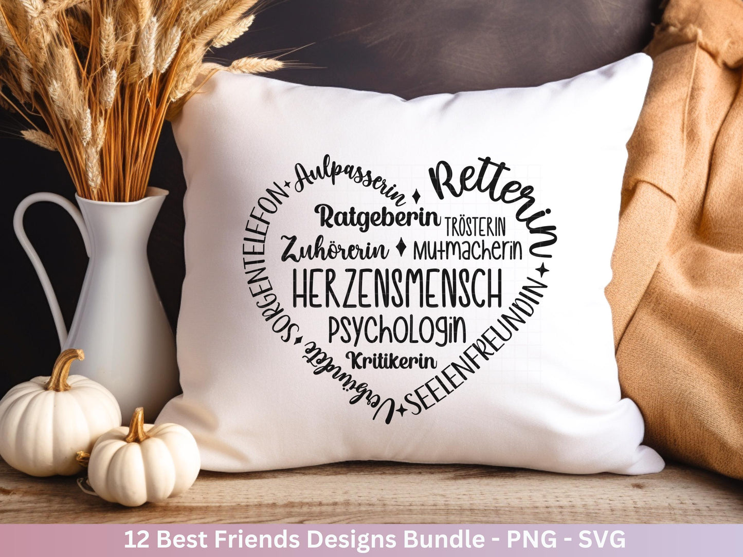 Deutsche Plotterdatei Beste Freundin- Geschenk Freundin - Laserdatei - Schwester Svg - Freundschaftssprüche - Freundschaft Svg - Cricut Svg