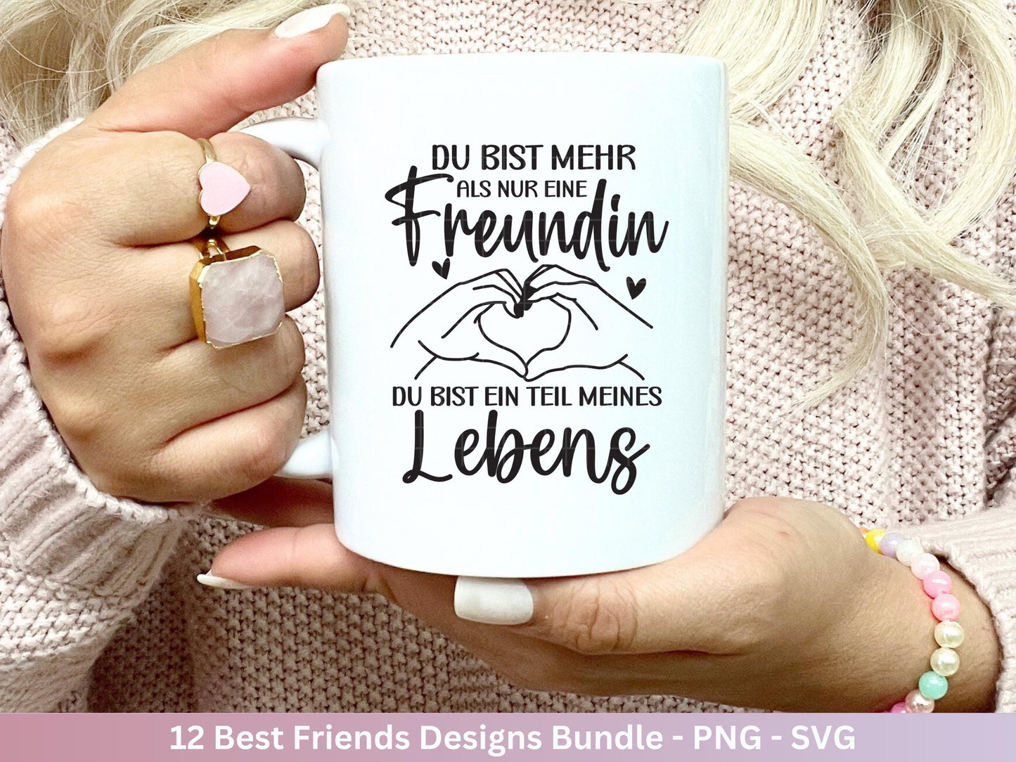 Deutsche Plotterdatei Beste Freundin- Geschenk Freundin - Laserdatei - Schwester Svg - Freundschaftssprüche - Freundschaft Svg - Cricut Svg