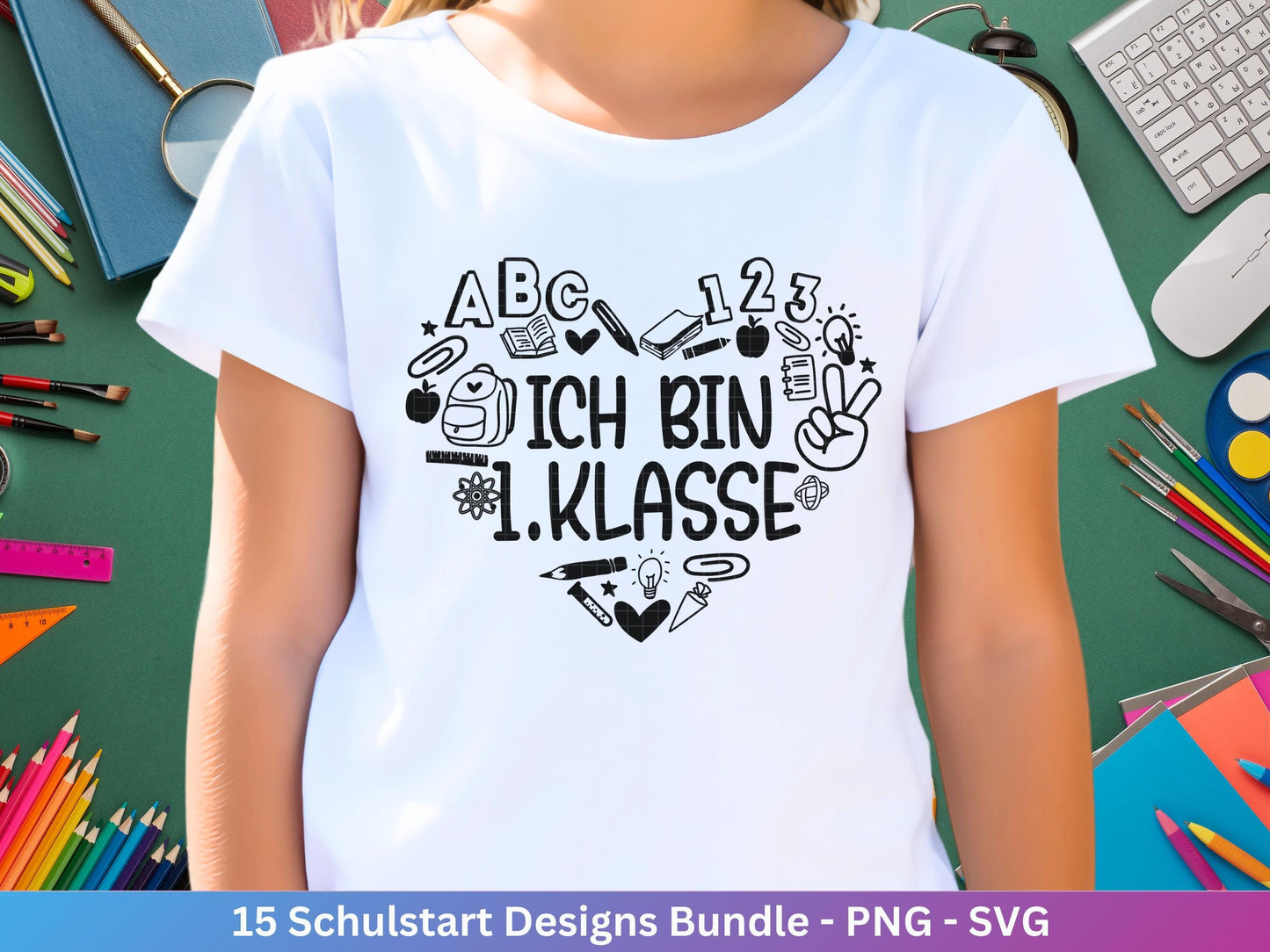 Deutsche Plotterdatei Einschulung svg png - Schulstart svg - Schulanfang Sprüche - Cricut Silhouette - Einschulung Geschenk Schulanfang png