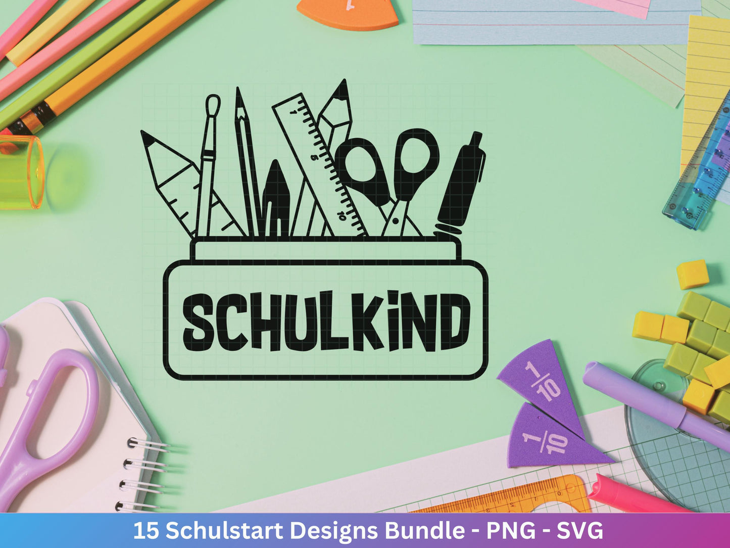 Deutsche Plotterdatei Einschulung svg png - Schulstart svg - Schulanfang Sprüche - Cricut Silhouette - Einschulung Geschenk Schulanfang png