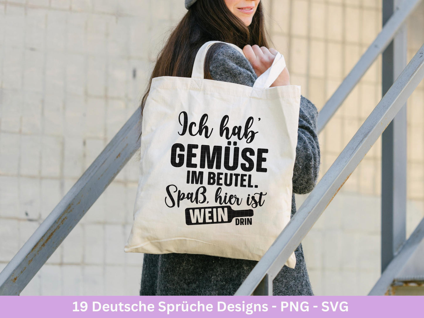Deutsche Sprüche Plotterdatei - Sprüche für Beutel - Jutetasche plotten svg - Cricut Svg - Busenfreundin Svg - Geschenk - Tassensprüche Svg