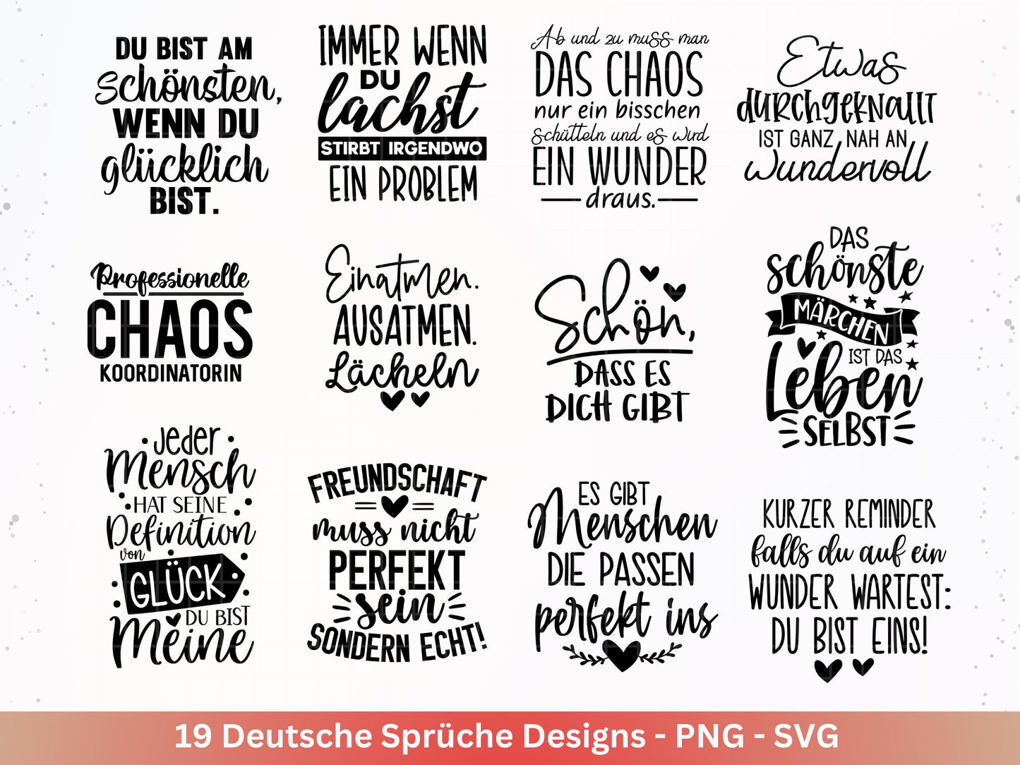 Plotterdatei Danke- Best Friends Svg Bundle - Cricut - Lieblingsmensch Svg - Schön dass es dich gibt - Deutsche Sprüche svg - Taschensprüche