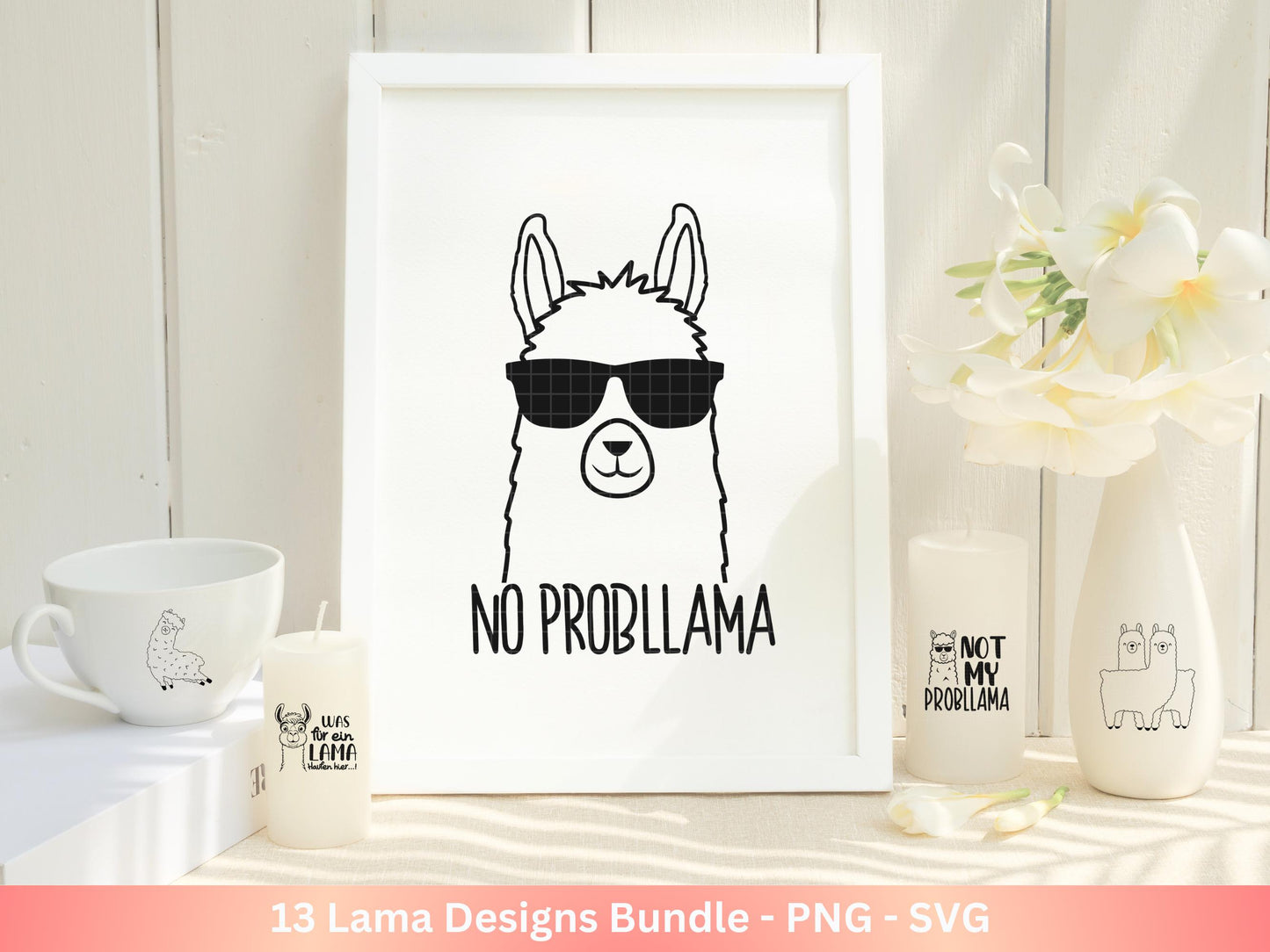 Plotterdatei Lama - No Drama Lama SVG - Lama SVG - Lächle Du kannst die nicht alle anspucken - Laserdatei Lama - Lustiges Lama SVG - Cricut