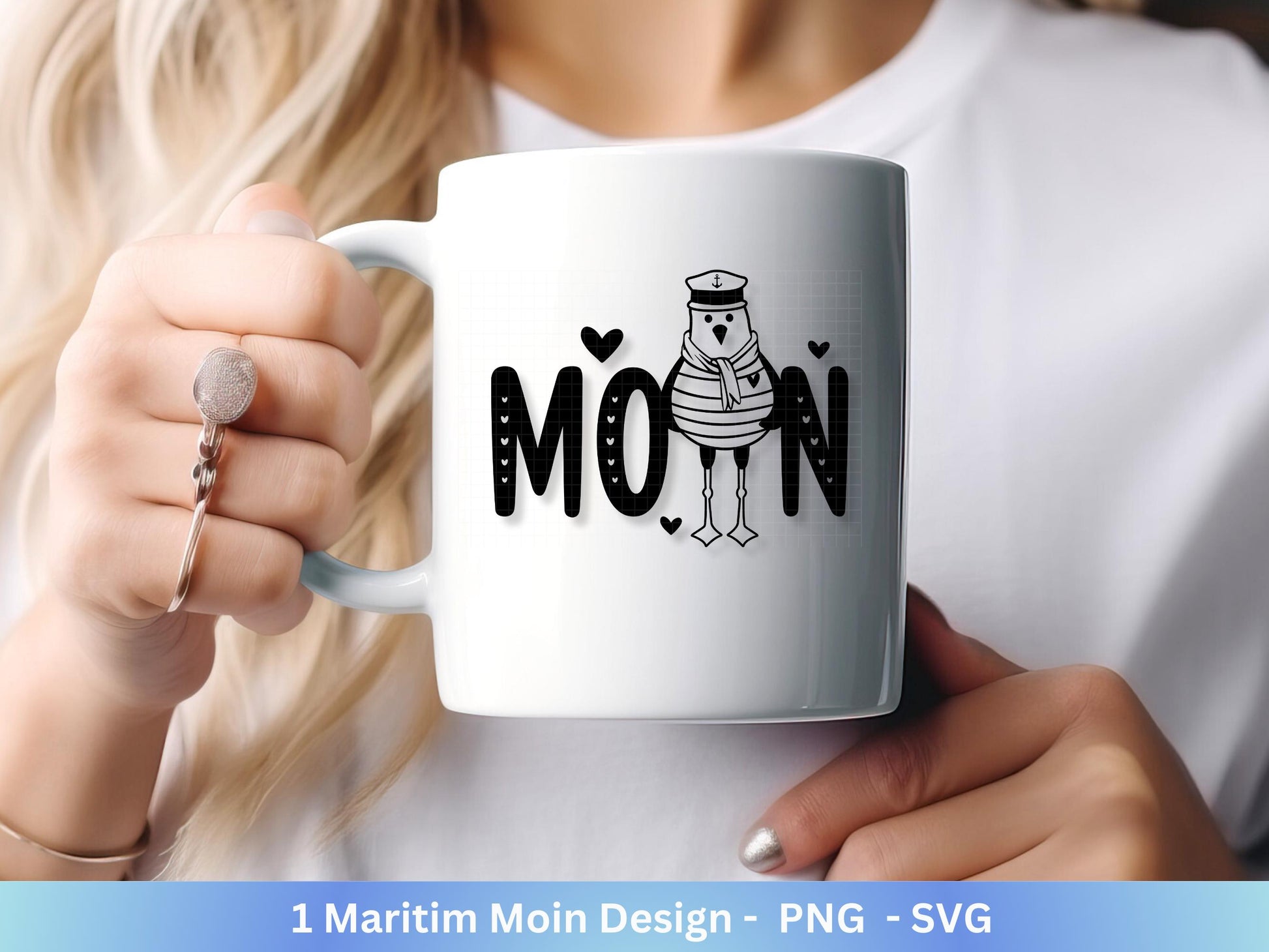 Deutsche Moin Plotterdatei - Maritim svg - Nautical Clipart - Möwen svg - Wilkommen im Norden svg - Cricut SVG - Laserdatei Möwe - Moin SVG