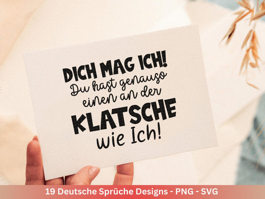 Plotterdatei Danke- Best Friends Svg Bundle - Cricut - Lieblingsmensch Svg - Schön dass es dich gibt - Deutsche Sprüche svg - Taschensprüche