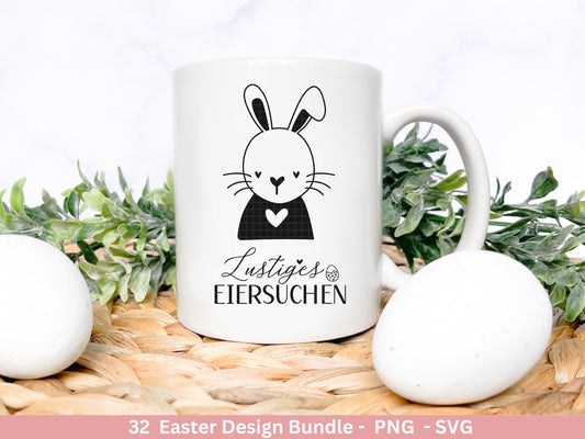 Deutsche Ostern Plotterdatei Bundle svg - Ostern Designs deutsch - Ostern Cricut Silhouette - Ostern Schriftzüge - Digistamp Frohe Ostern