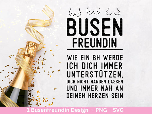 Plotterdatei Busenfreundin - Beste Freundin- Busenfreundin Svg - Geschenk Freundin - Schwester Svg - Freundschaftssprüche - Freundschaft Svg