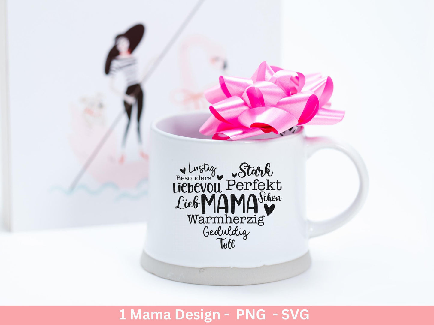 Plotterdatei Mama - Muttertag Svg - Mama svg - Deutsche Sprüche - Herz svg - Plotterdatei Liebe - Laserdatei Mama - Geschenk Mama - Cricut