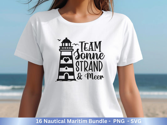 Plotterdatei Maritim - Moin Svg - Maritim Svg - Maritim Clipart - Leuchtturm Svg - Möwen Svg - Nordsee Svg - Ostsee Svg - Laserdatei Möwe