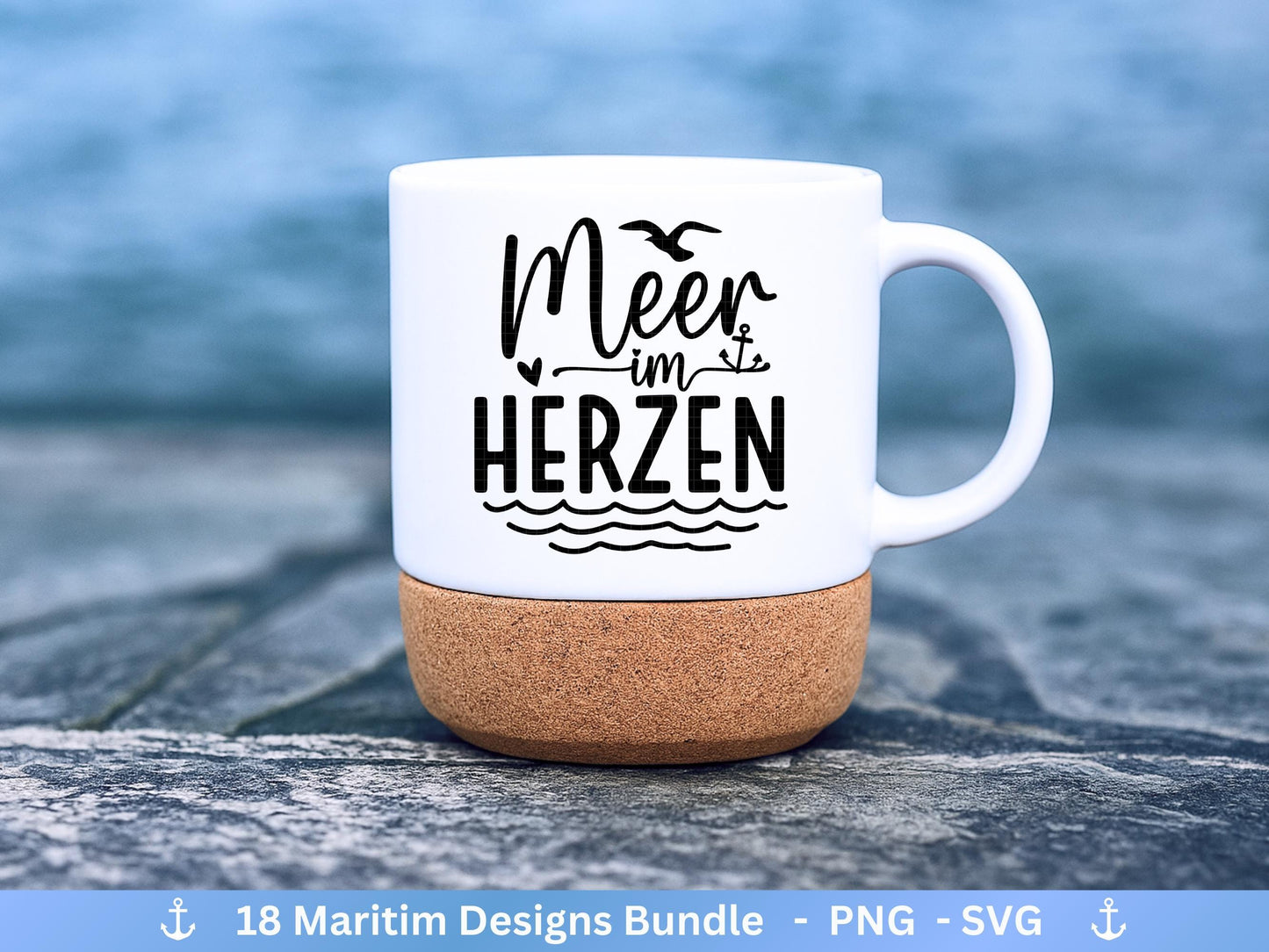 Plotterdatei Maritim - Moin Svg - Maritim svg - Meer Plotterdatei- Deutsche Plotterdatei Sprüche - Möwen svg - Wilkommen im Norden - Cricut