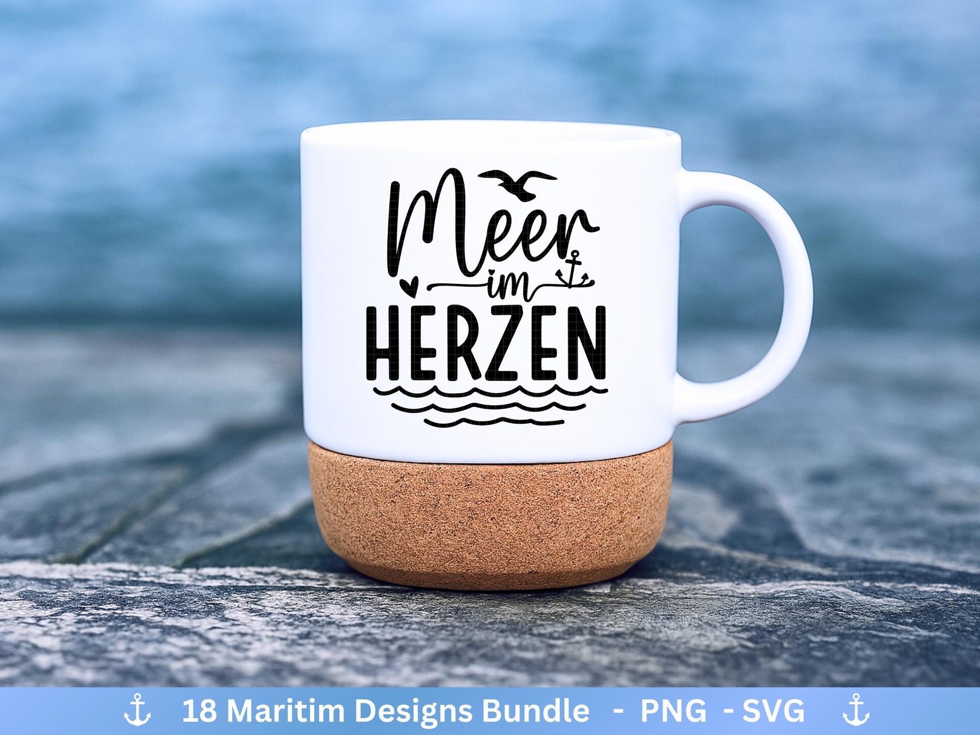 Plotterdatei Maritim - Moin Svg - Maritim svg - Meer Plotterdatei- Deutsche Plotterdatei Sprüche - Möwen svg - Wilkommen im Norden - Cricut