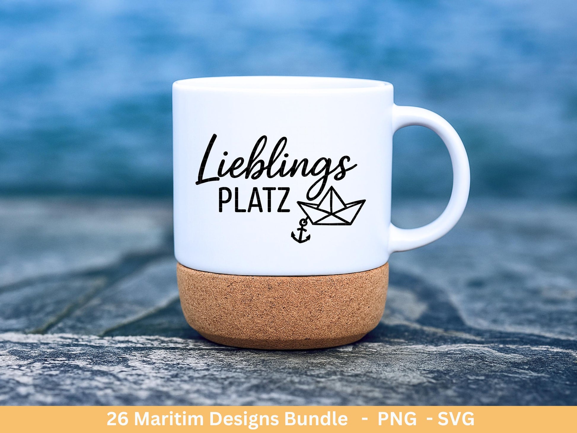 Plotterdatei Strandhäuser Bundle Svg– Strandhaus Svg - Plotterdatei Maritim - Deutsche Sprüche - Meer Svg - Laserdatei Strandhaus Digistamp