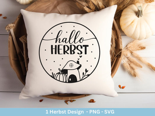 Plotterdatei Herbst svg - Herbstlich Willkommen - Cricut Silhouette - Hallo Herbst Svg -Herbstzauber - Herbstgrüße - Laserdatei Herbst