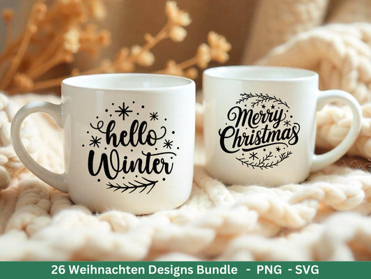Plotterdatei Weihnachten Svg , Weihnachtshäuser Svg - Weihnachten Laserdatei - Home Svg - Cricut Svg - Weihnachten Bundle - Deutsche Sprüche