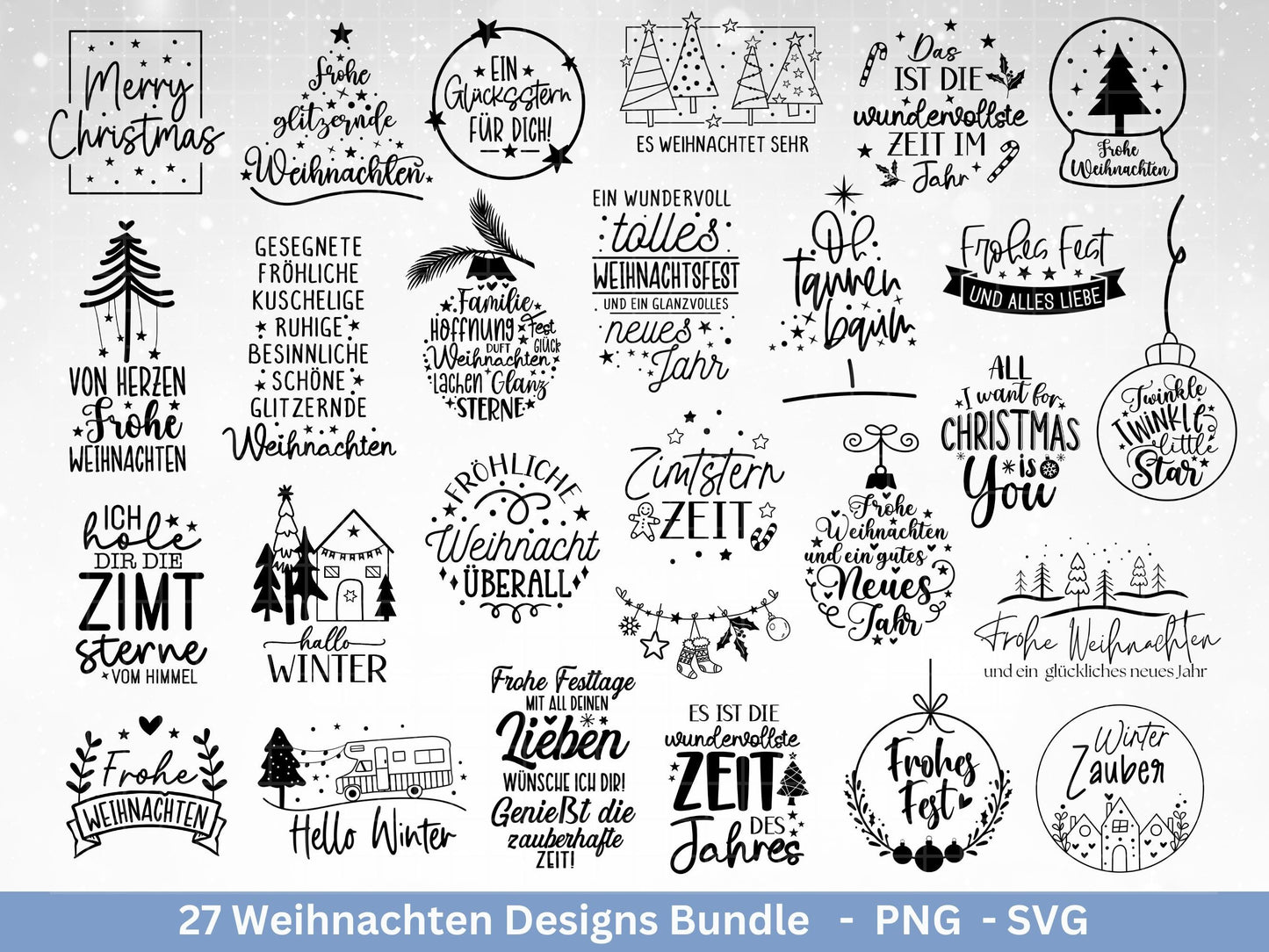 Plotterdatei Weihnachten Svg , Weihnachtshäuser Svg - Weihnachten Laserdatei - Home Svg - Cricut Svg - Weihnachten deutsch - Weihnachtsdeko