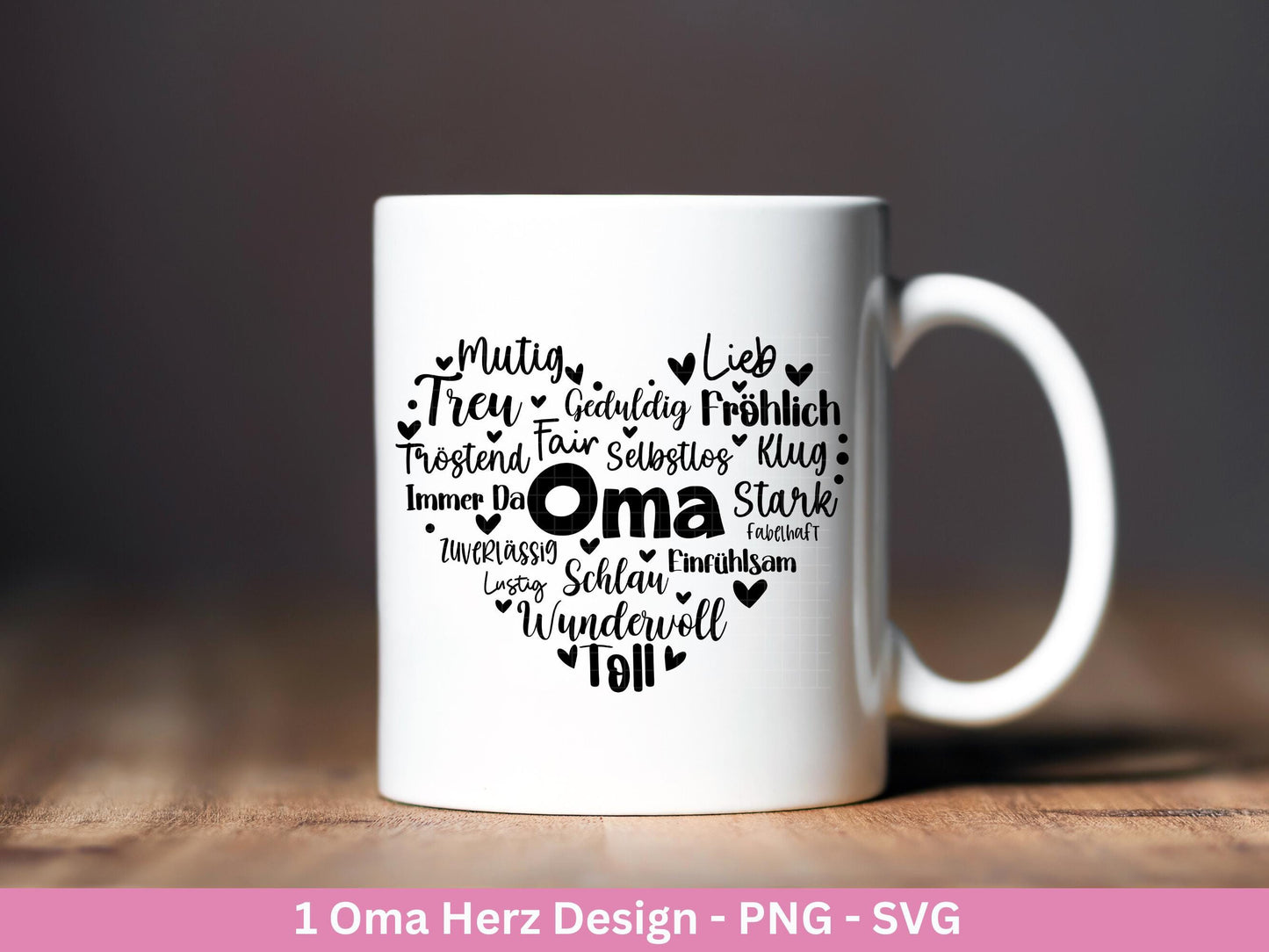 Plotterdatei Oma - Großmutter - Oma svg - Deutsche Sprüche Svg - Familie Svg - Cricut svg - Laserdatei Oma - Geschenk Oma - Muttertag Oma