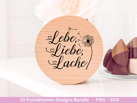Pusteblumen Plotterdatei - Pusteblumen Svg - Deutsche Sprüche - Motivierende Sprüche Svg -Freundschaft Laserdatei - Cricut Silhouette Studio