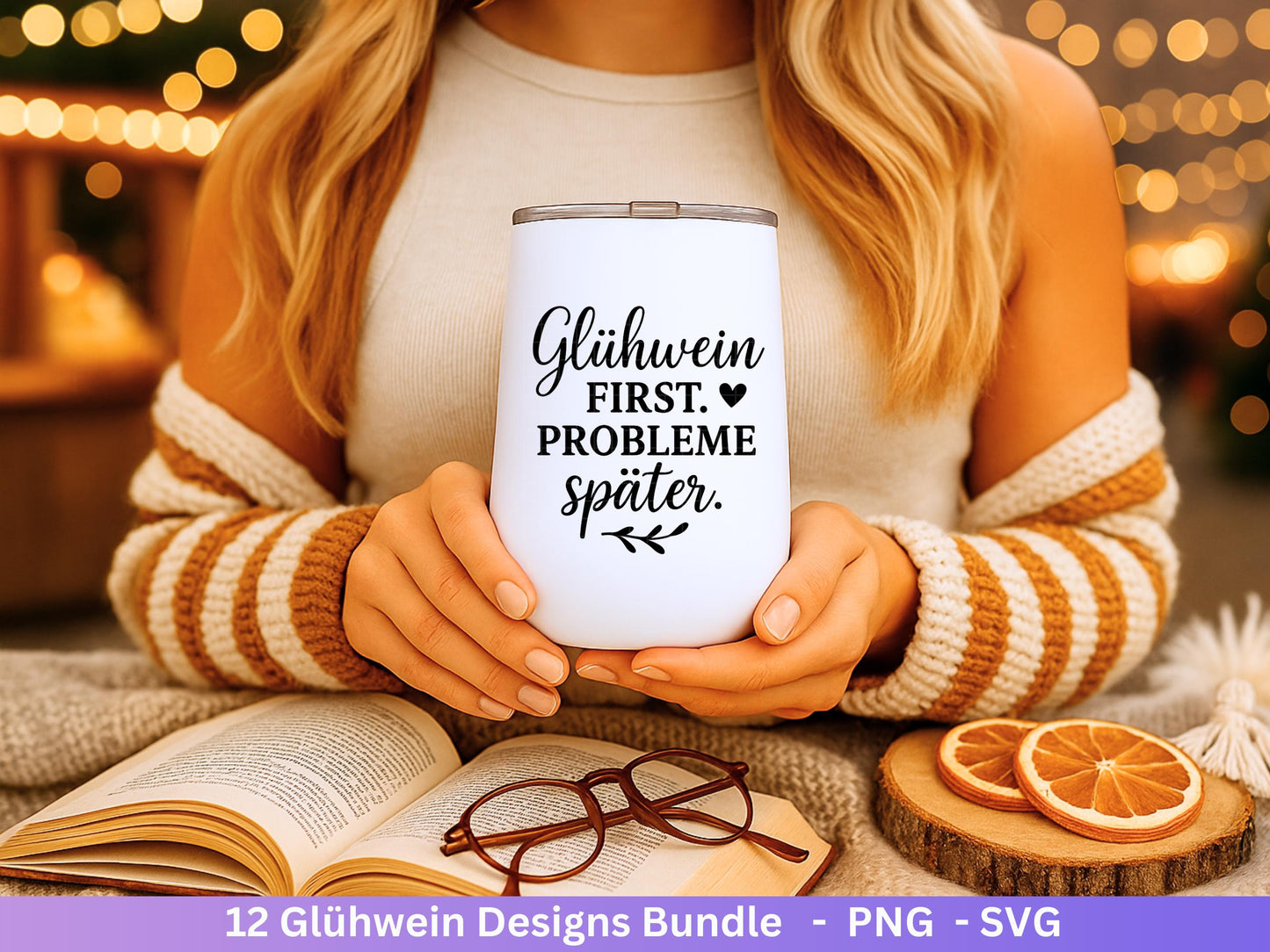 Plotterdatei Glühwein - Glühwein Svg Tassen Sprüche - Wein Svg - Plotterdatei Weihnachten - Laserdatei Glühwein - Cricut Weihnachten Svg Png