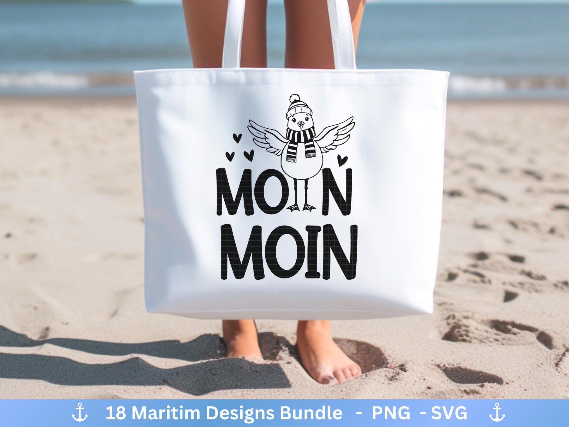 Plotterdatei Maritim - Moin Svg - Maritim svg - Meer Plotterdatei- Deutsche Plotterdatei Sprüche - Möwen svg - Wilkommen im Norden - Cricut