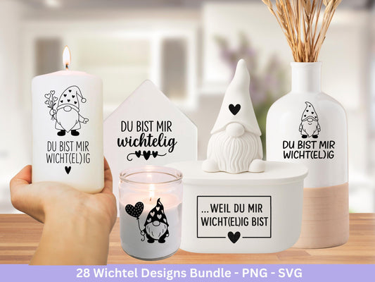 Plotterdatei Wichtel - Du bist mir Wichtelig - Laserdatei Wichtel - Wichtelgeschenk - Rub ons - Wichtel Svg - Weihnachten Svg - Cricut Svg