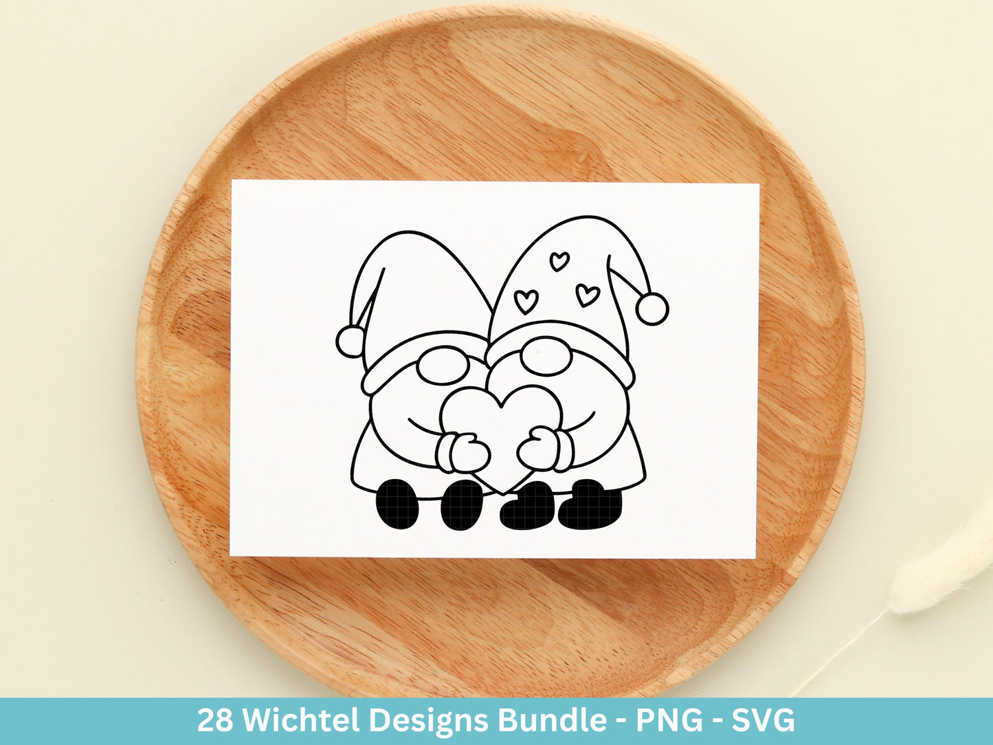 Plotterdatei Wichtel - Gnom Bundle SVG - Kleine Zwerge SVG - Weihnachts-Wichtel - Laserdatei Wichtel - Weihnachten SVG -Wichtelgeschenk