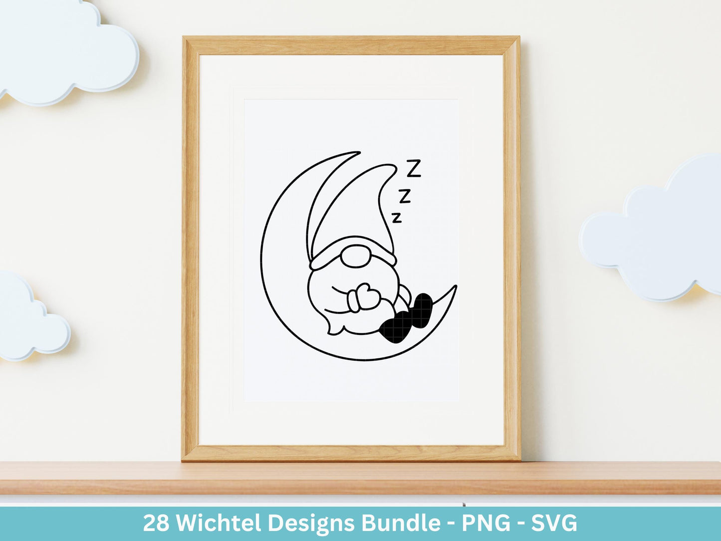 Plotterdatei Wichtel - Gnom Bundle SVG - Kleine Zwerge SVG - Weihnachts-Wichtel - Laserdatei Wichtel - Weihnachten SVG -Wichtelgeschenk