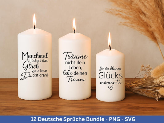Deutsche Sprüche Plotterdatei - Positive Sprüche Svg - Svg Datei Liebe - Inspirierende Zitate - Positive Sprüche Svg - Laserdatei Spruch Svg