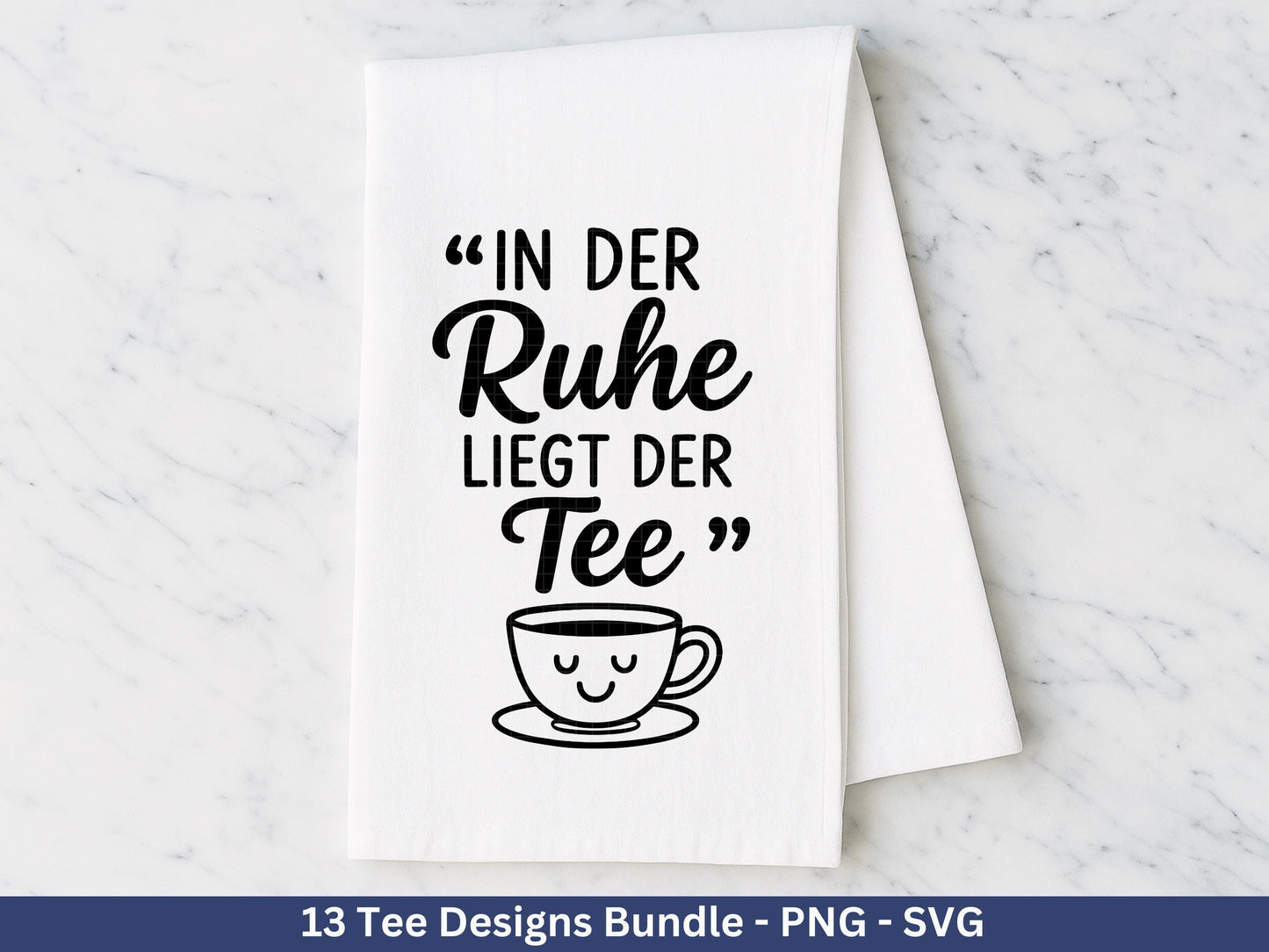 Plotterdatei Tee - Tee Svg Bundle - Teetasse Svg - Deutsche Sprüche Tee - Cricut - Lasercut - Teebeutel - Tee Sprüche Svg - Geschenkset Tee