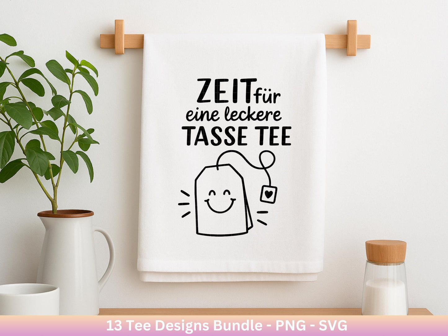 Plotterdatei Tee - Tee Svg Bundle - Teetasse Svg - Deutsche Sprüche Tee - Cricut - Lasercut - Teebeutel - Sprüche Svg - Geschenk Freundin