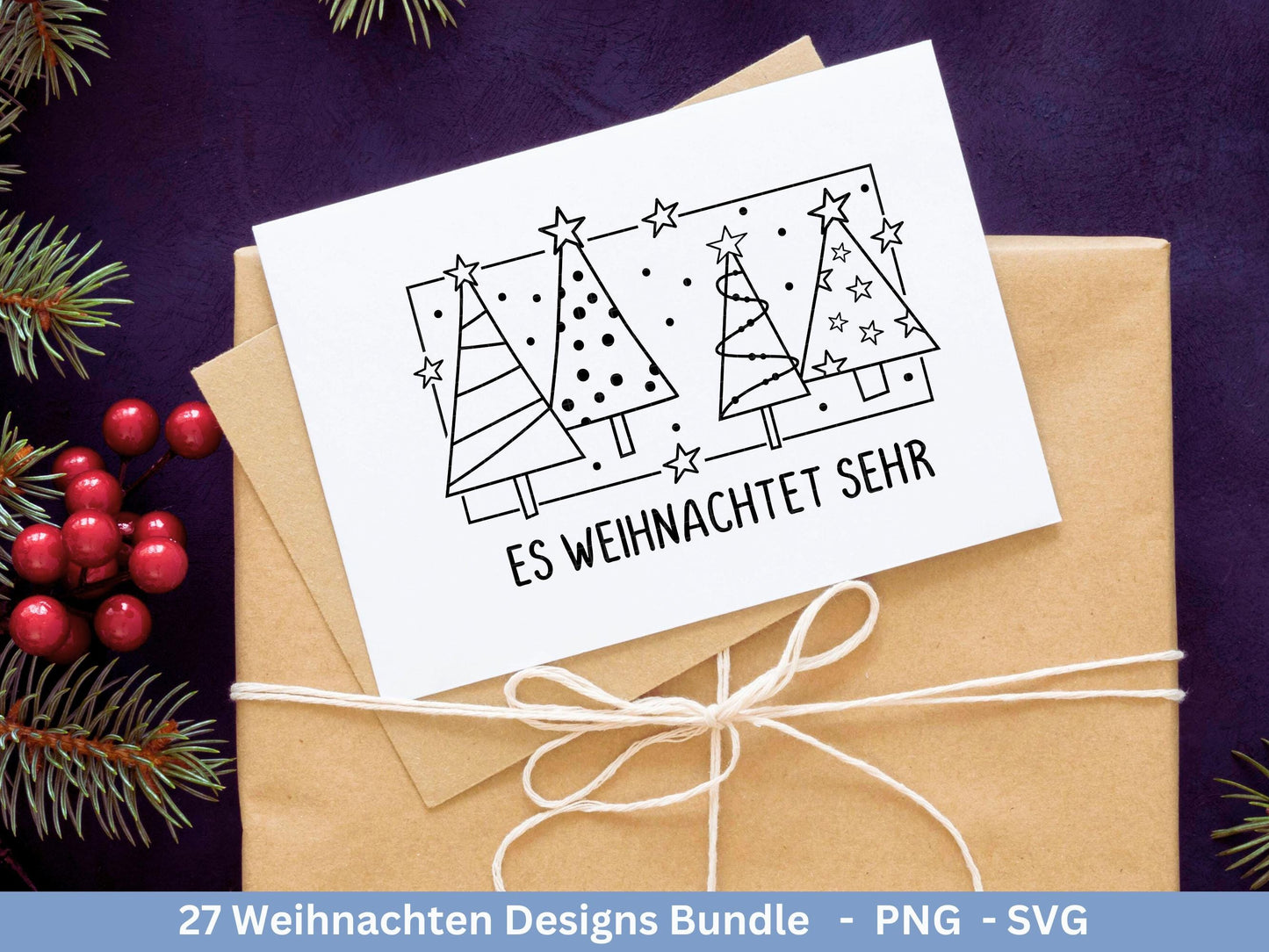 Plotterdatei Weihnachten Svg , Weihnachtshäuser Svg - Weihnachten Laserdatei - Home Svg - Cricut Svg - Weihnachten deutsch - Weihnachtsdeko