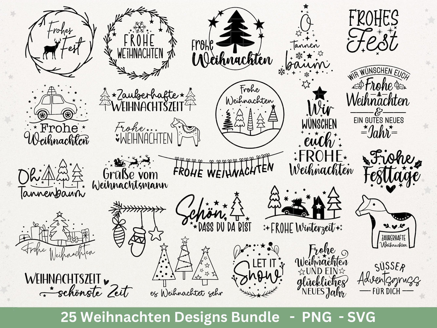 Plotterdatei Weihnachten Svg , Weihnachtshäuser Svg - Weihnachten Laserdatei - Home Svg - Cricut Svg - Weihnachten Bundle - Deutsche Sprüche