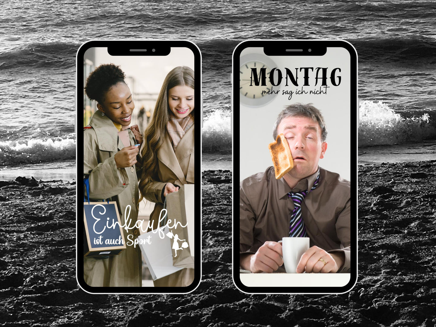 130 Instagram Story Sticker – Deutsch | Alltag | Kaffee | Humor | Home | Storysticker Daily | Basic | Kalligraphie | Guten Morgen | Sprüche