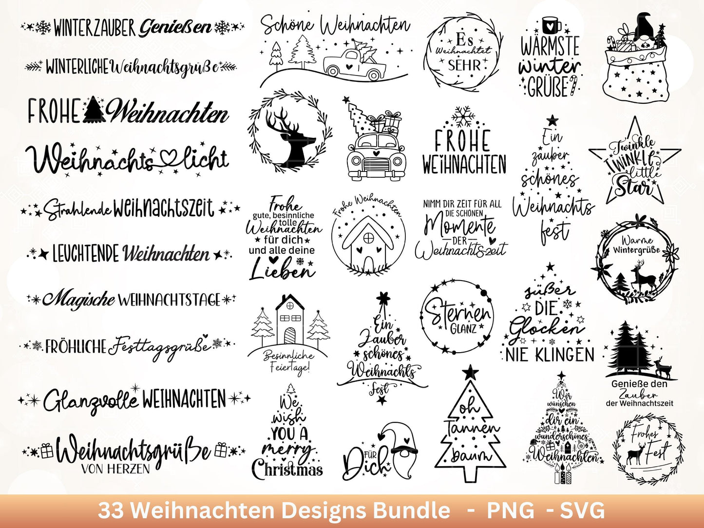 Plotterdatei Weihnachten - Frohe Weihnachten svg- Weihnachten deutsch - Silhouette Cricut - Weihnachtshäuser svg - Weihnachtsdeko Geschenk