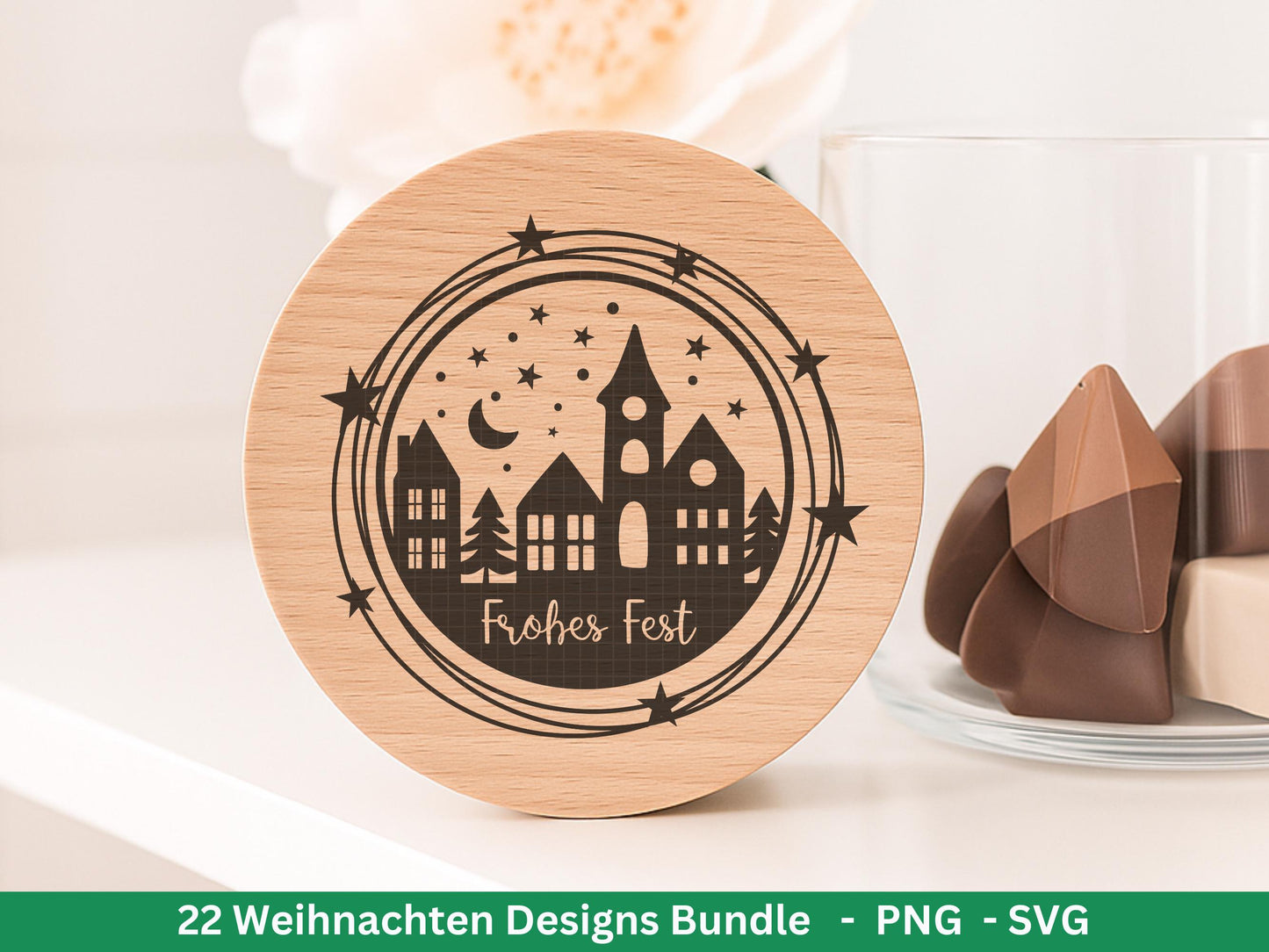 Plotterdatei Weihnachten Svg , Weihnachtshäuser Svg - Weihnachten Laserdatei - Home Svg - Cricut Svg - Weihnachten deutsch - Weihnachtsdeko