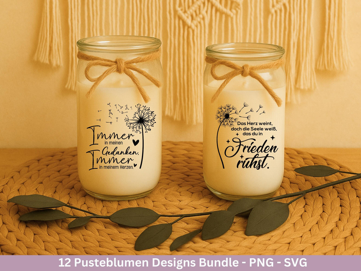 Plotterdatei Trauer - Abschied Svg - Pusteblume Svg Trauerkerzen - Trauersprüche - Trauerkarte - Abschied nehmen - Laserdatei Trauer Cricut