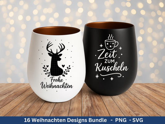 Weihnachten Plotterdatei Svg-Bundle, Weihnachtshäuser, Weihnachten Svg , Weihnachten Laser Svg , Deutsche Svg - Cricut Svg - Weihnachtsdeko