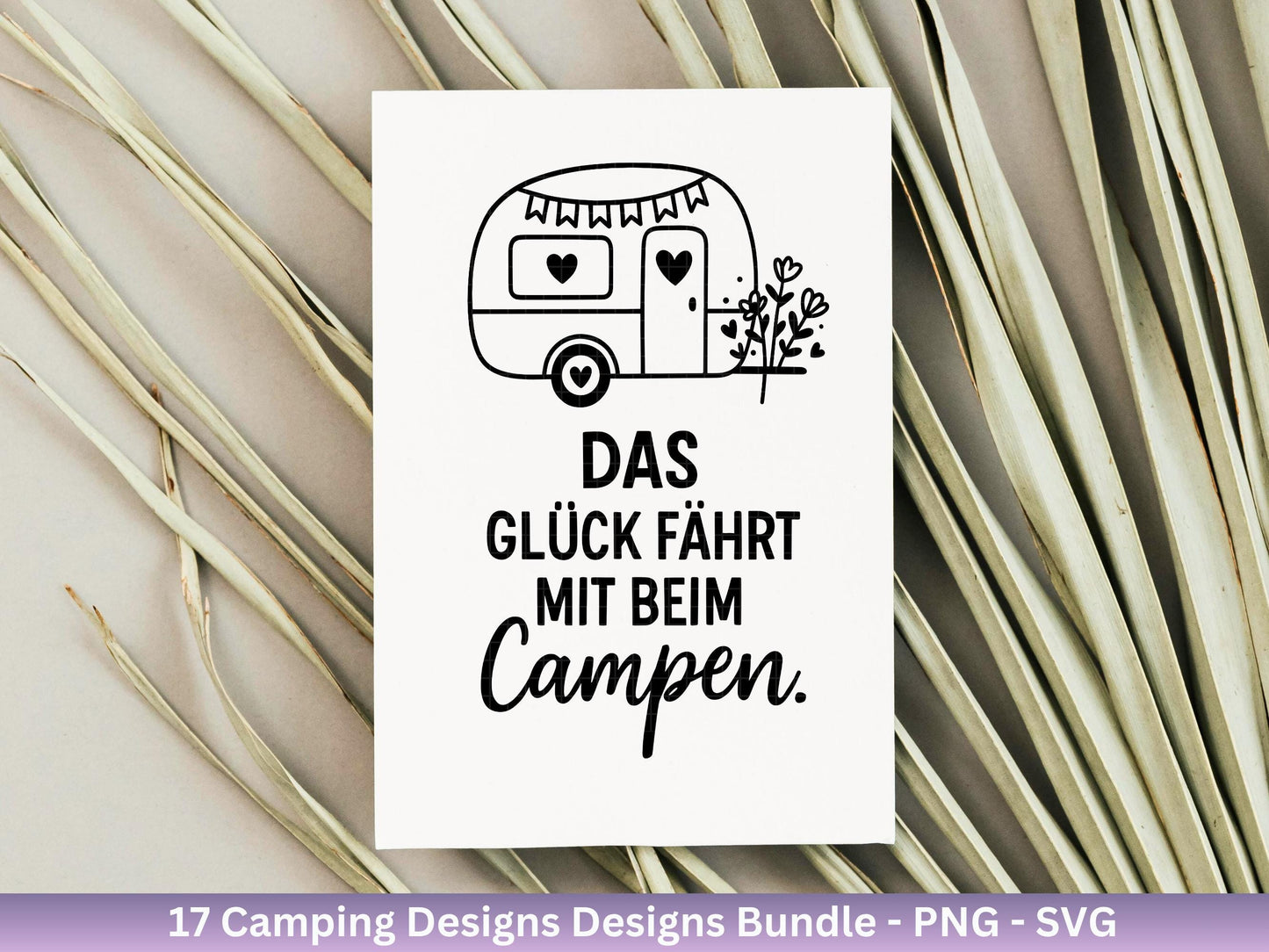 Deutsche Plotterdatei Camping Svg Wohnwagen Svg , Plotterdatei Camper, Camping Sprüche , Camping Wohnmobil , Laserdatei Zuhause Svg - Camper