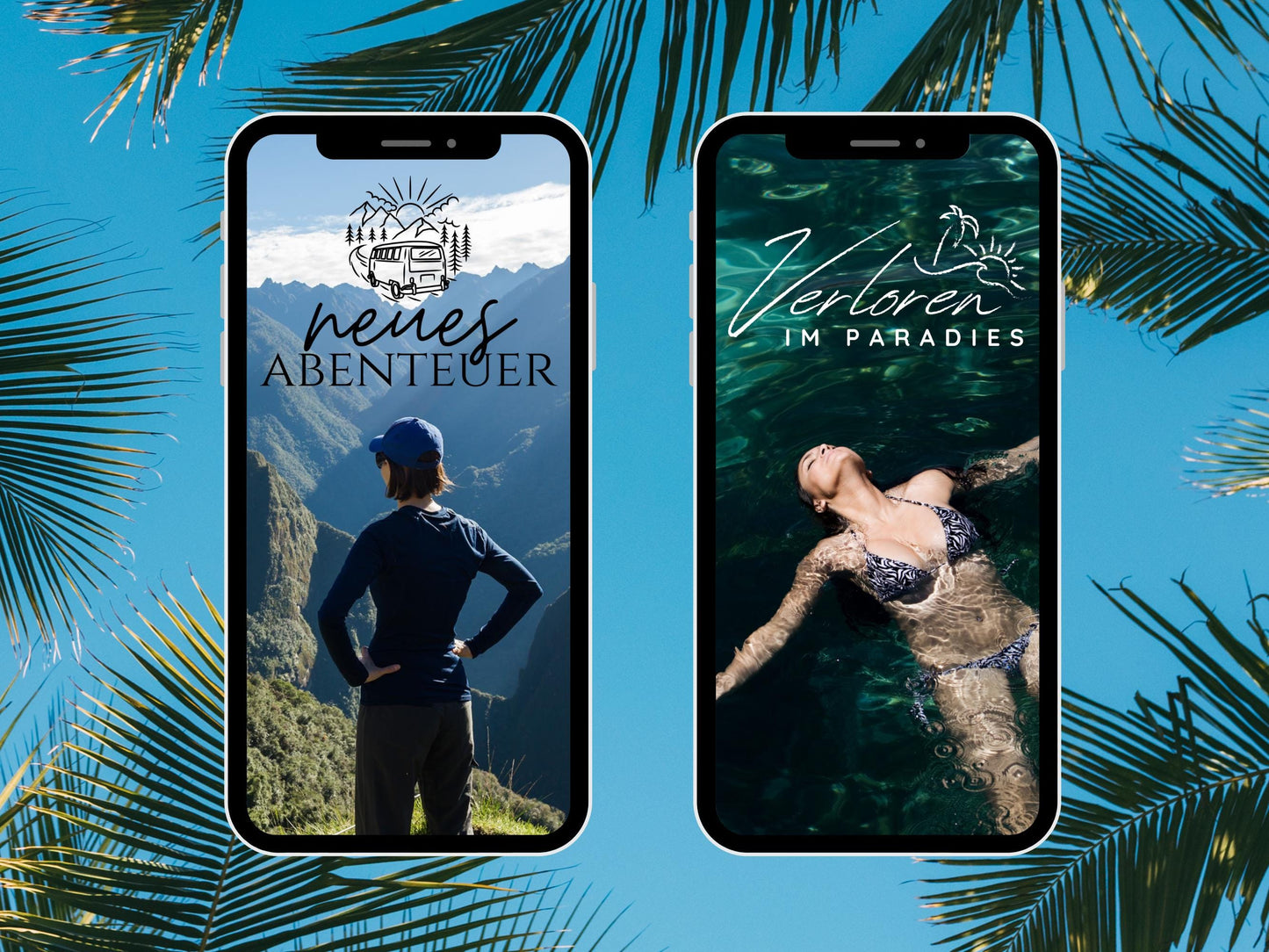 130 Instagram Story Sticker Reisen – Urlaub & Travel PNGs – Sommer, Strand, Pool – Insta Content Bundle für Daily Stories Creator - Travel