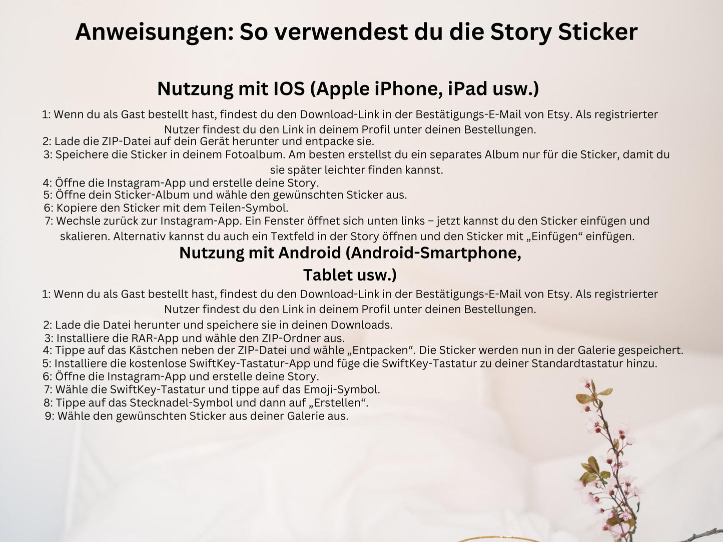 150 Instagram Story Sticker – Deutsch | Alltag | Kaffee | Humor | Home | Storysticker Daily | Basic | Kalligraphie | Guten Morgen | Sprüche
